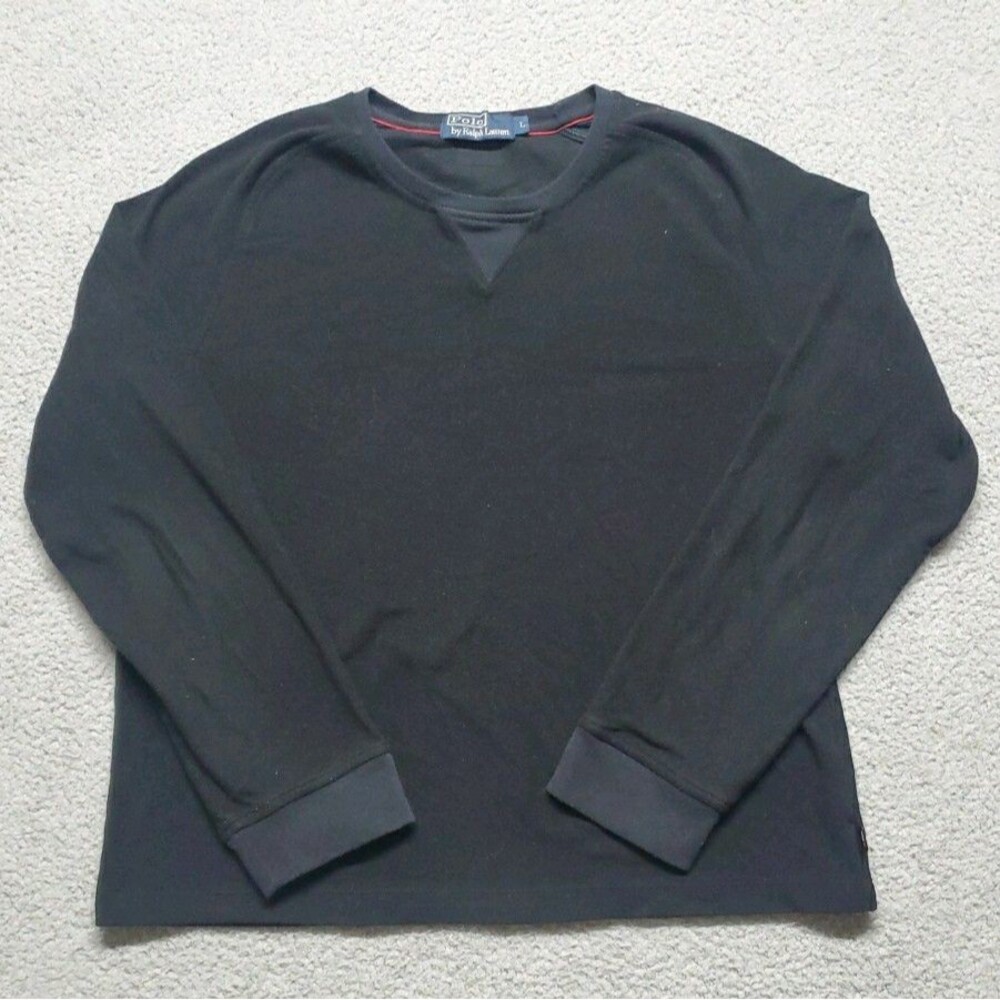 Polo by Ralph Lauren Men's Black Cotton Sweater Size L